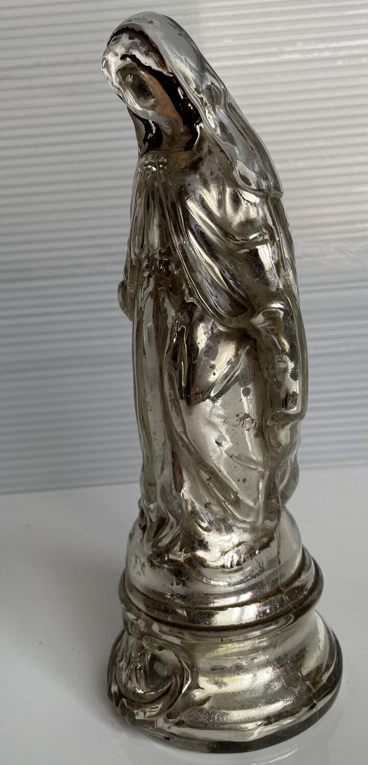 Virgen de cristal de azogue / Mercury-backed Virgin