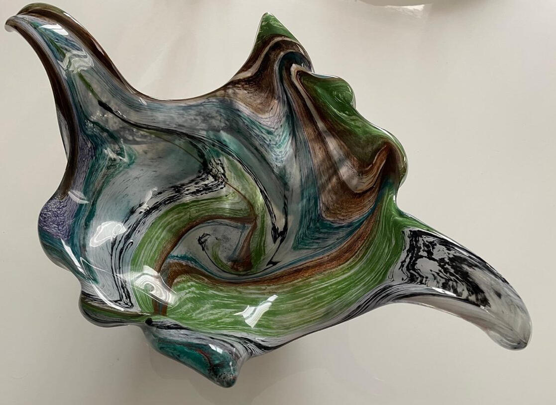 Centro de cristal de Murano / Murano Glass Centerpiece